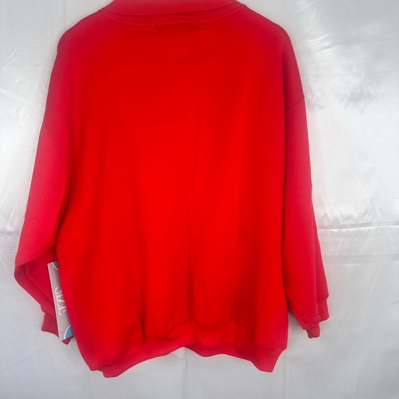 VTG NWT Special Events Red and White Men's Sweater Size 22/42 - Picture 7 of 11